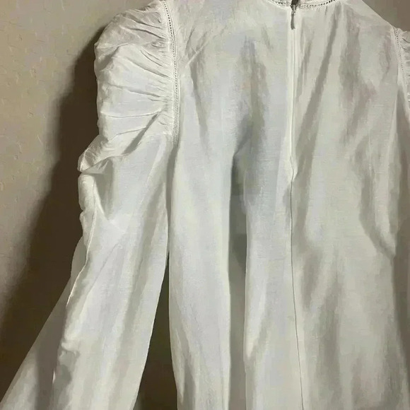 Farm Rio White Lace Blouse Size Large - Picture 9 of 13